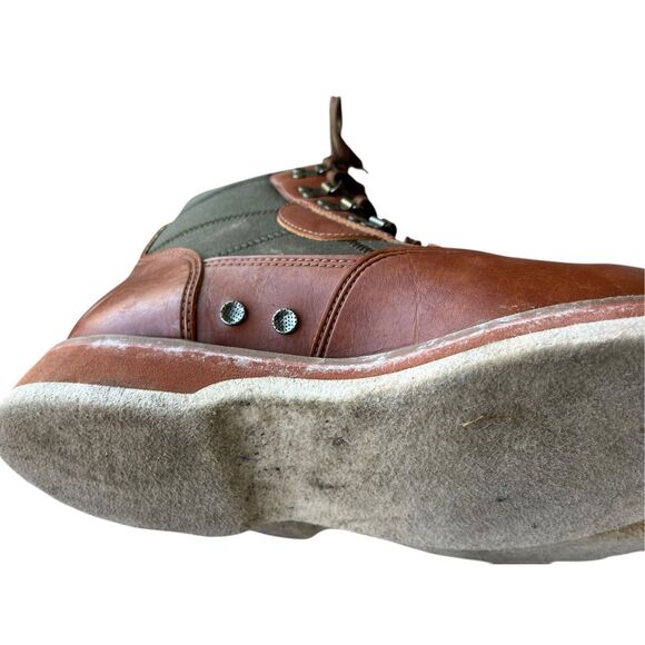 L.L.Bean Fly Fishing Leather/Canvas Wading Boots – Felt Sole – Men’s Size 11 - Picture 9 of 11